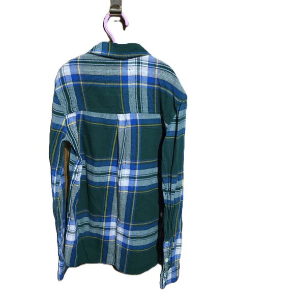 Mossimo Green & Blue Flannel Women's Size S/P 100% Cotton - Picture 2 of 3